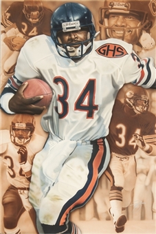 Walter Payton "Sweetness" Original Painting by Rob Jackson - Produced for the Deacon Jones Foundation